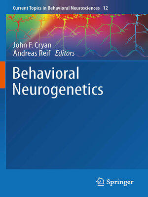 cover image of Behavioral Neurogenetics